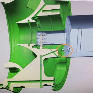 航空角度頭應用案例二：航空發(fā)動機機匣加工