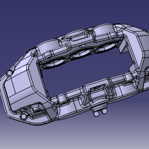 西鈦珂角度頭加工案例：整體制動鉗加工